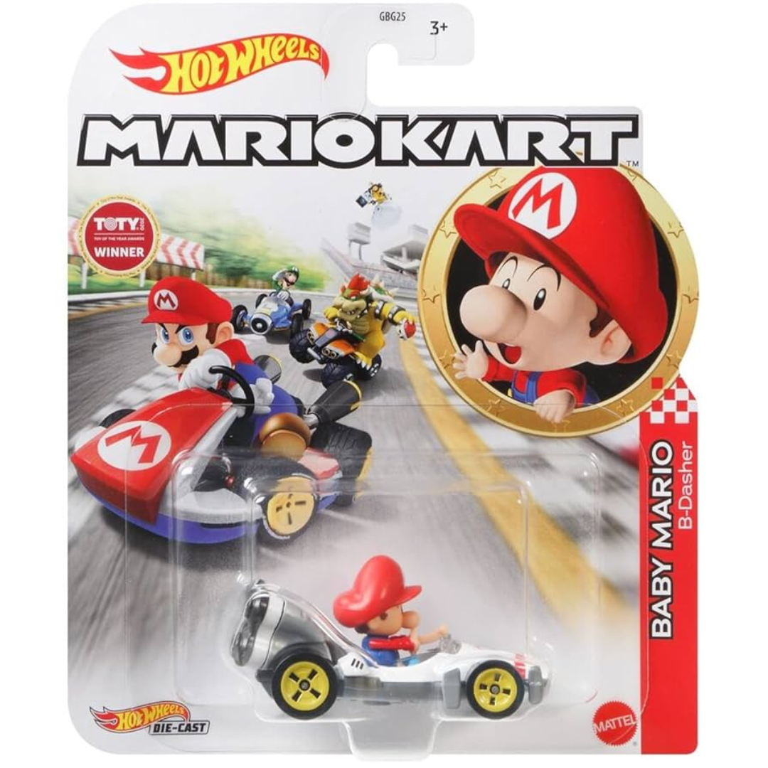 Hot Wheels Mario Kart - Baby Mario B-Dasher