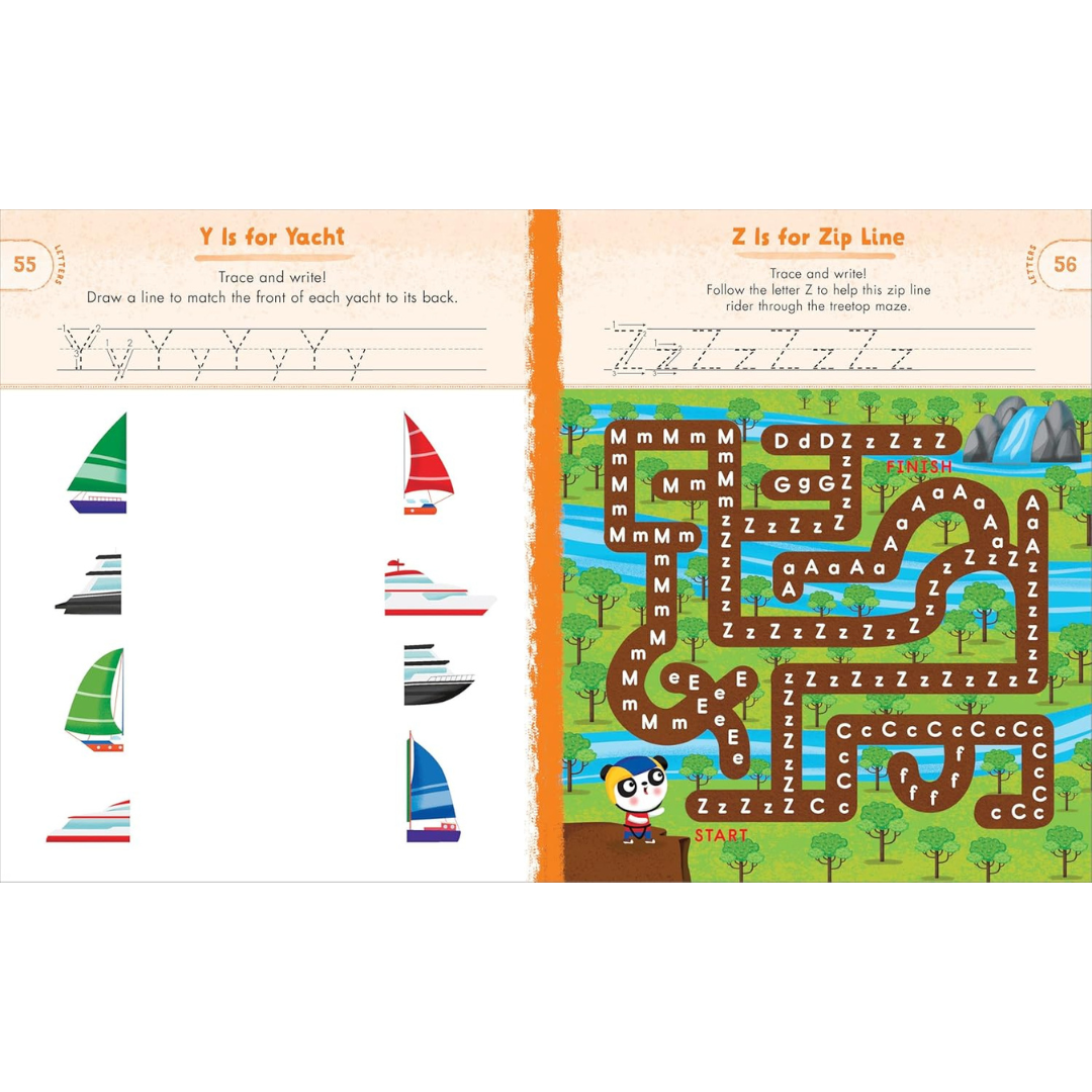 Libro de Actividades - Preschool Activity Book Trucks, Cars, and Airplanes