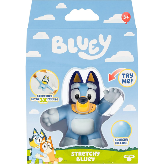 Elastic Bluey - Figura de juguete súper elástica