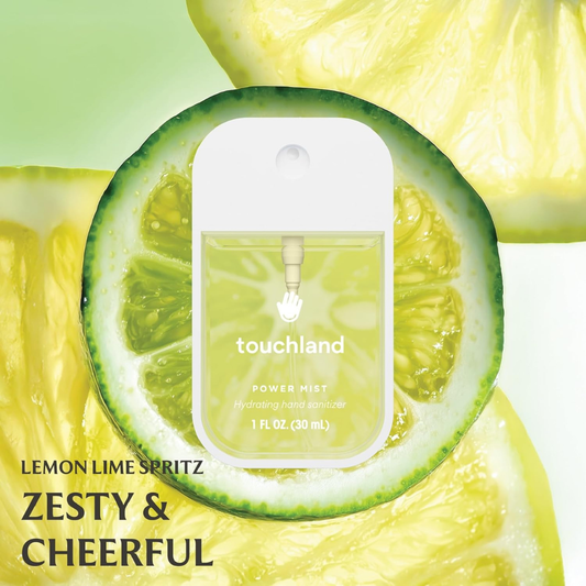 Touchland Power Mist Spray - Desinfectante de manos hidratante Lemon Lime Spritz