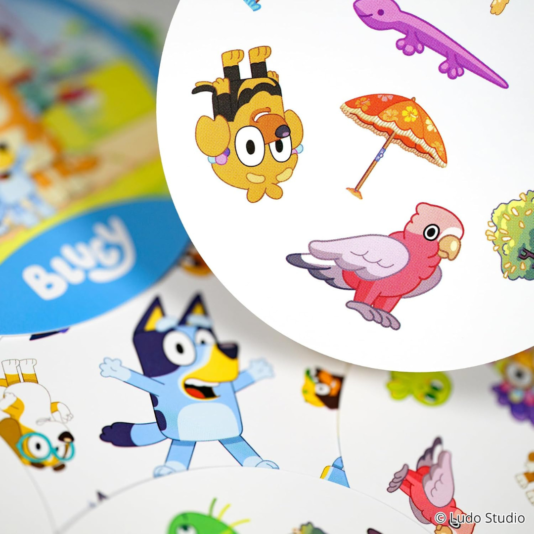 Spot It! Juego de cartas de Bluey