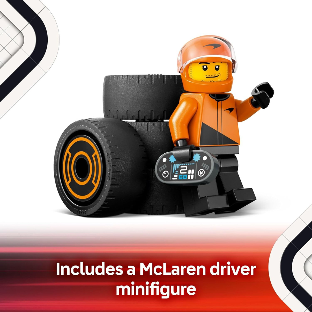Lego City - 60442 F1 Driver with McLaren Race Car Toy