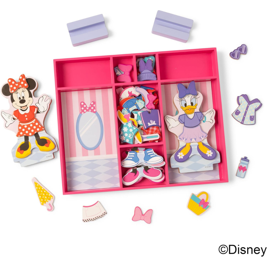 Melissa & Doug - Juego de Disfraz magnético de Minnie y Daisy