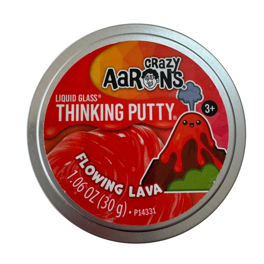 Crazy Aarons - Liquid Glass Thinking Putty Flowing Lava (1.06 oz / 30 gr)