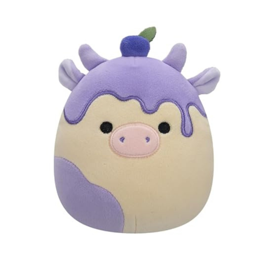 Peluche Squishmallows 5" - Benito the Blueberry Cheesecake Cow
