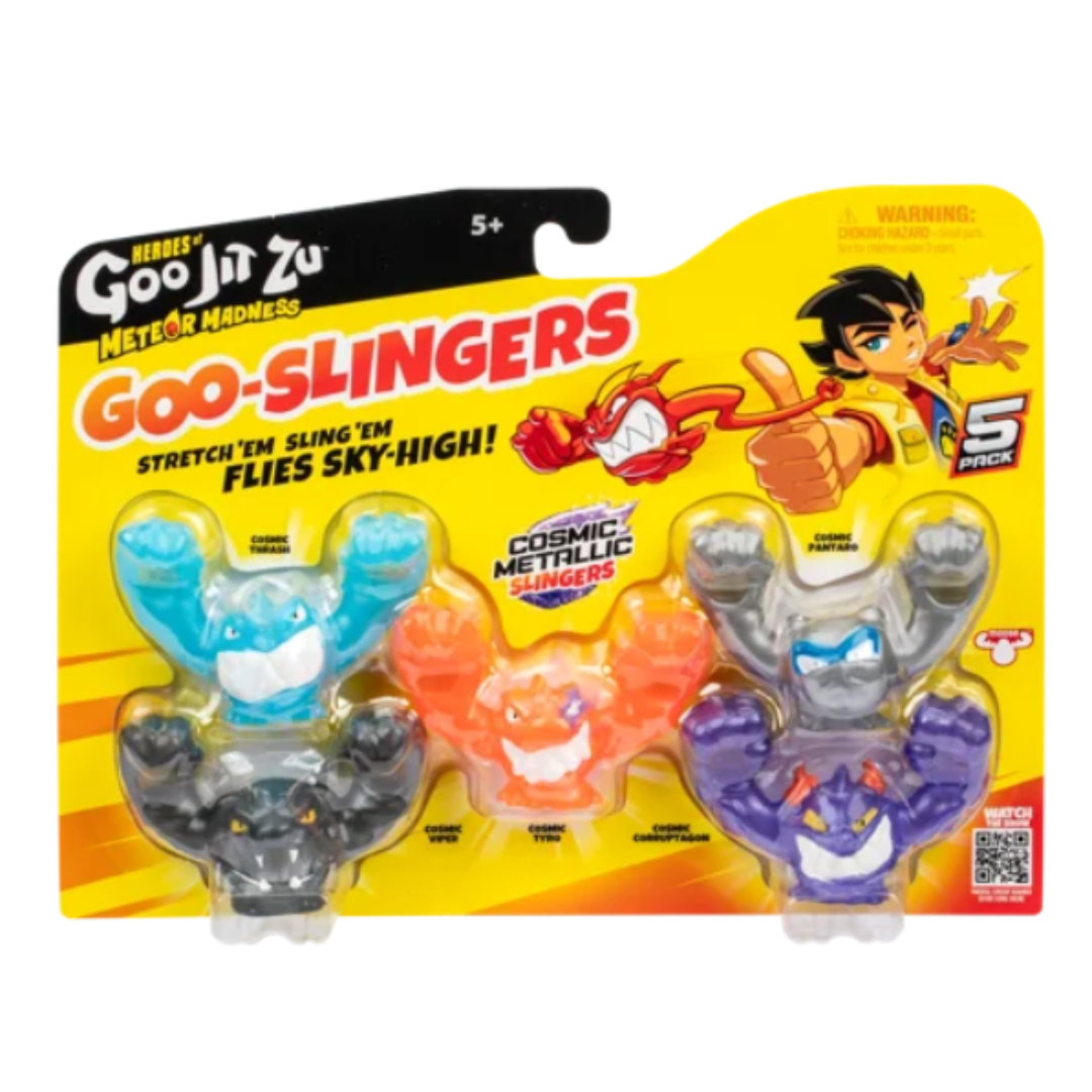 Heroes of Goo Jit Zu - Meteor Madness Hyper Blast Slingers Goo-Slingers 5-Pack
