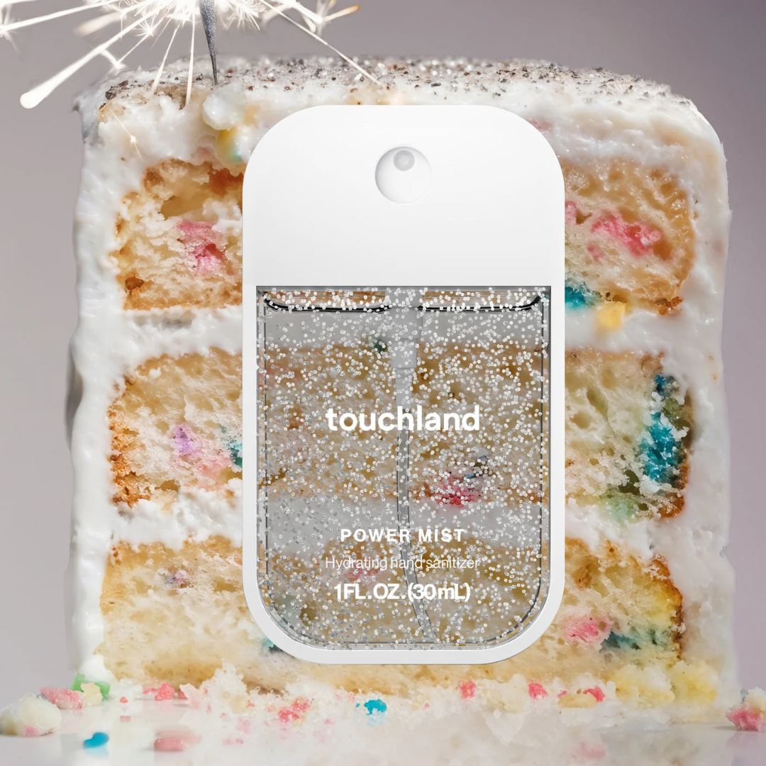 Touchland Power Mist Spray - Desinfectante de manos hidratante Confetti Cake