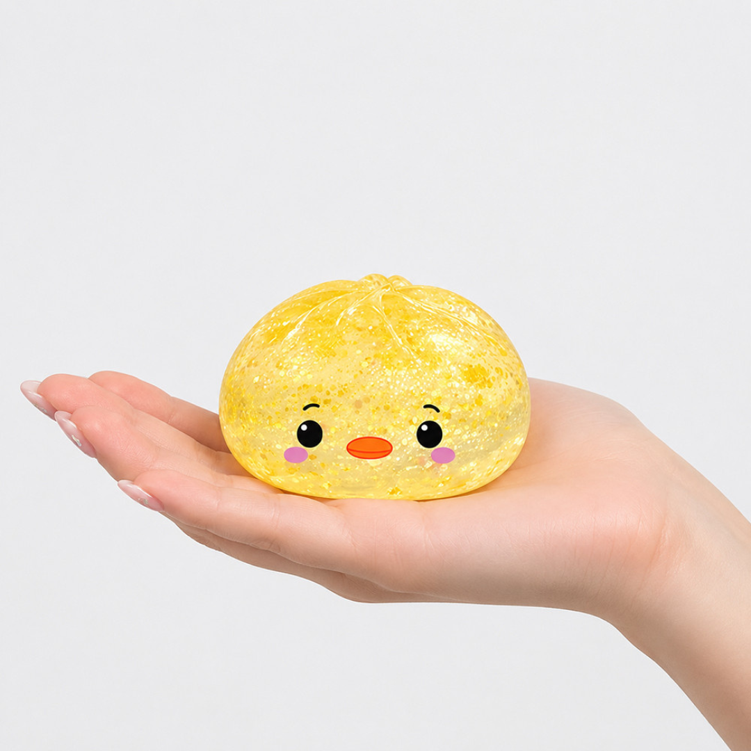 Top Trenz® Hello Duck Dumpling 3.5" Glitter Drop