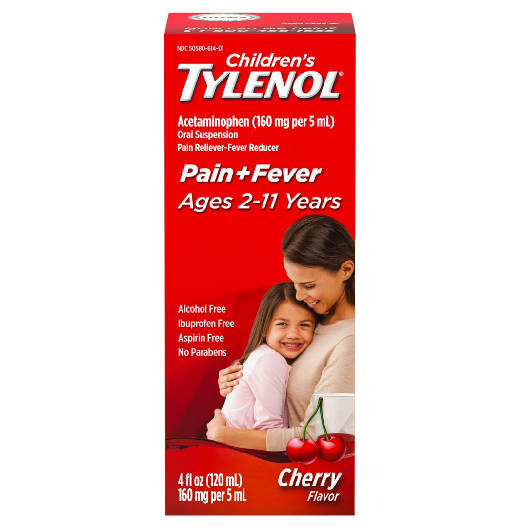 Tylenol para Niños 2-11 Años - Sabor a Cereza 4 fl oz