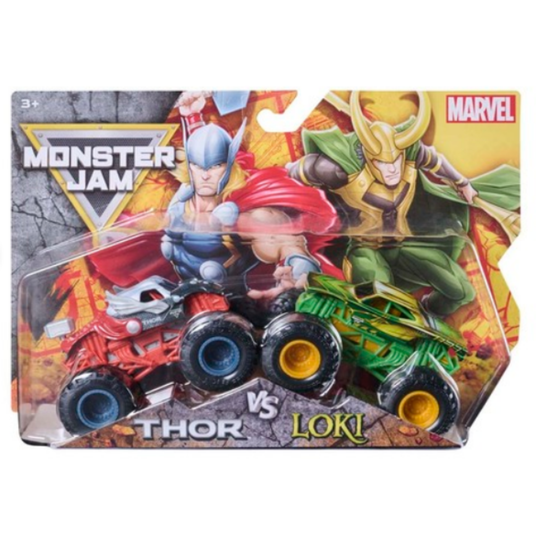 Monster Jam - Marvel Thor Vs Loki 2 Pack