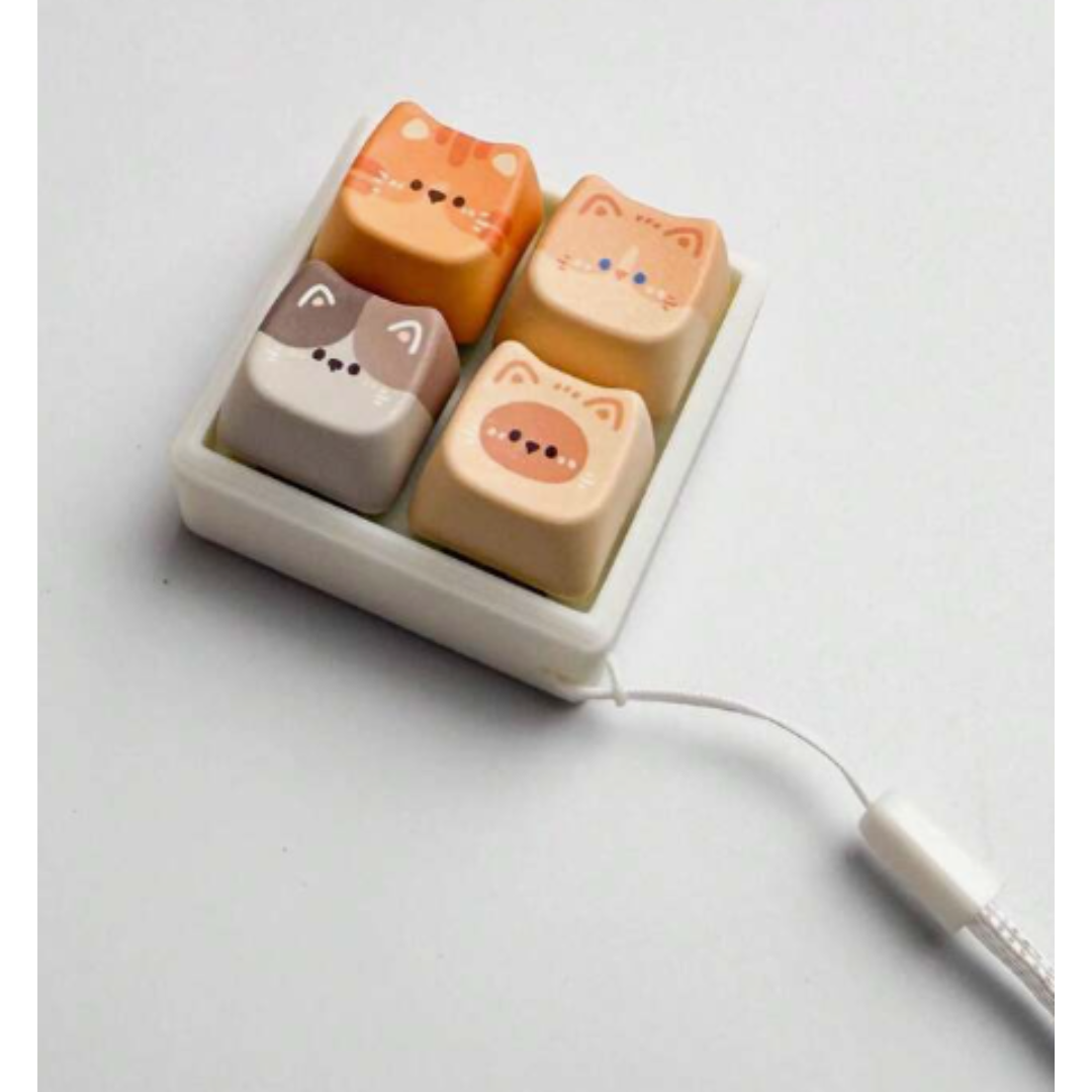Llavero de teclado para aliviar el estrés - Gatito