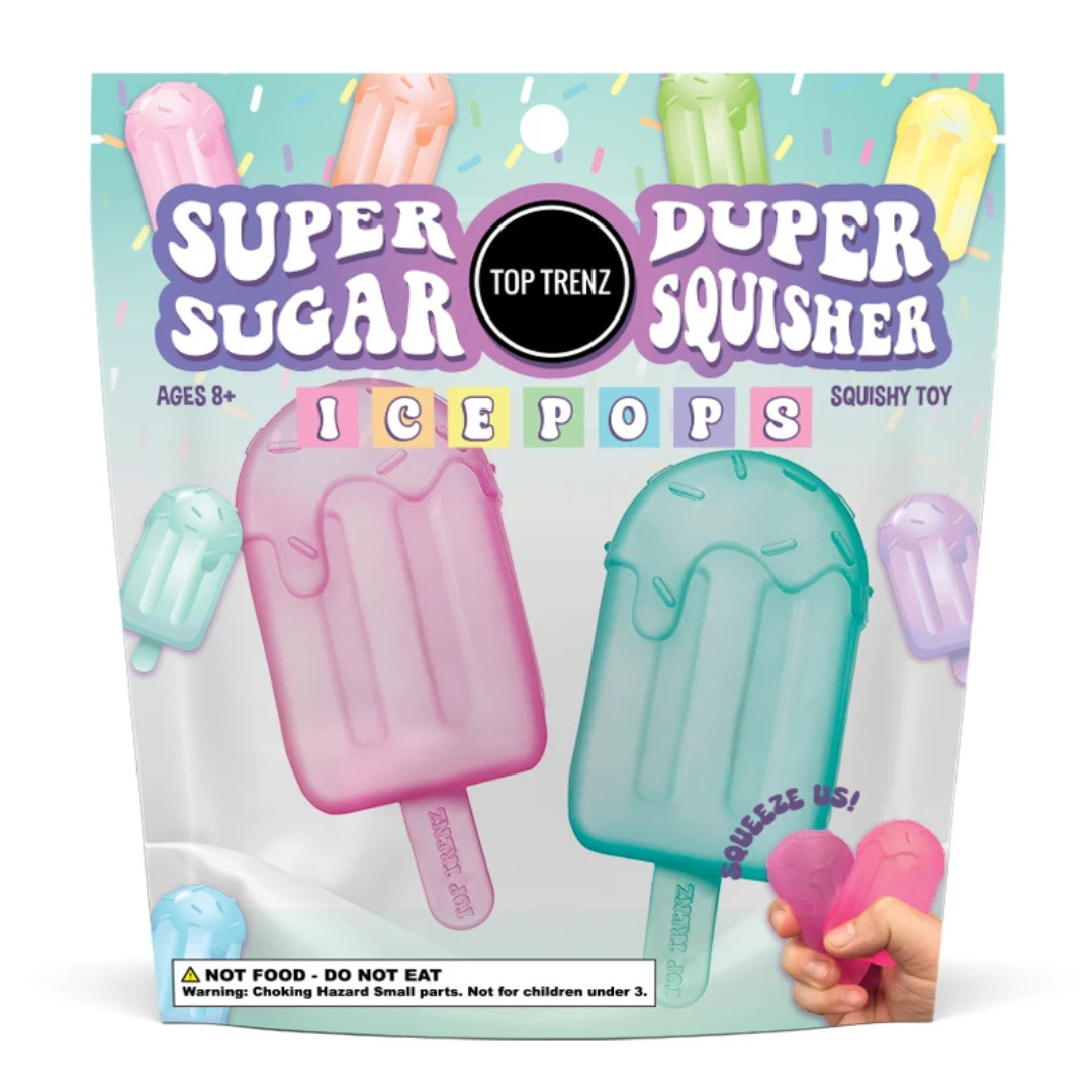 Super Duper Sugar Squisher Toy - Ice Pops 2 Pack Set by Top Trenz