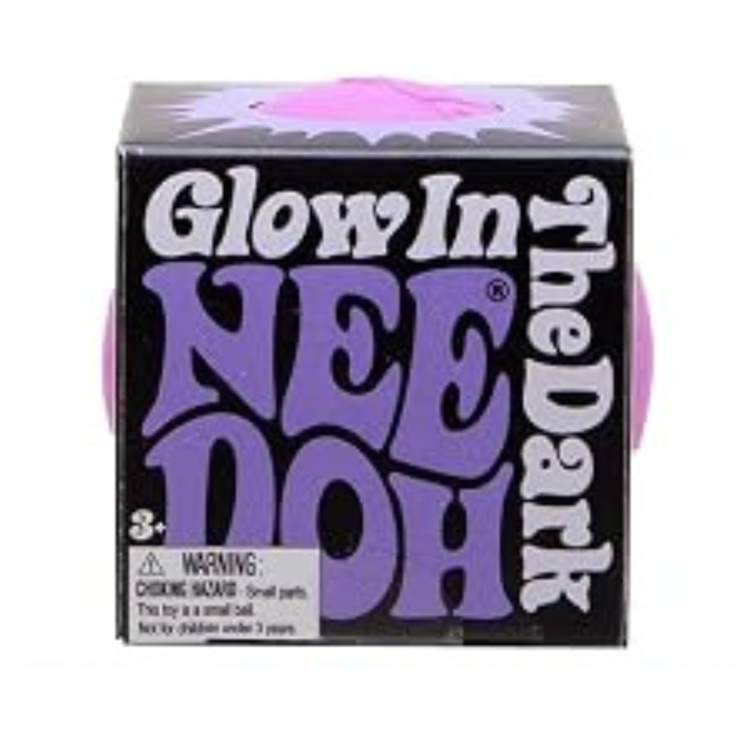 Nee Doh Teenie - Glow in the Dark Morado