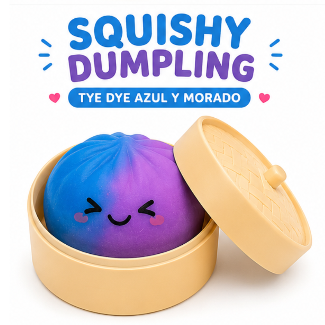Squishy Dumpling - Tye Dye Morado y Azul