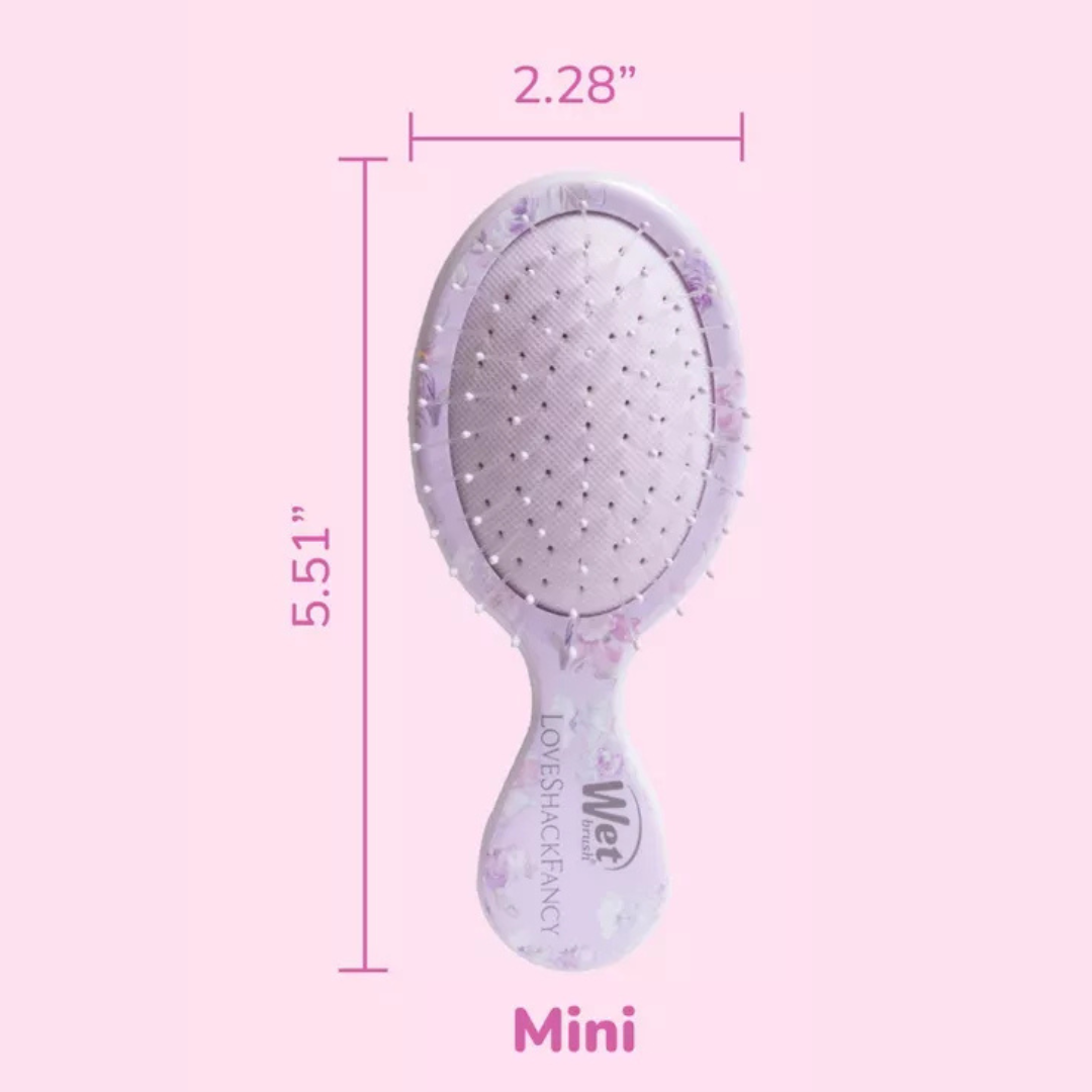 LoveShackFancy x Target - Cepillo Desenredante Mini OG WetBrush Happy Thoughts - Hibiscus