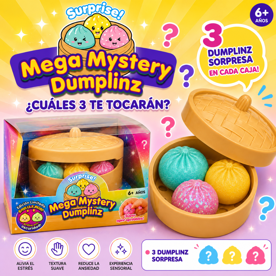 Squishy - Mega Mystery Dumplinz Pack de 3