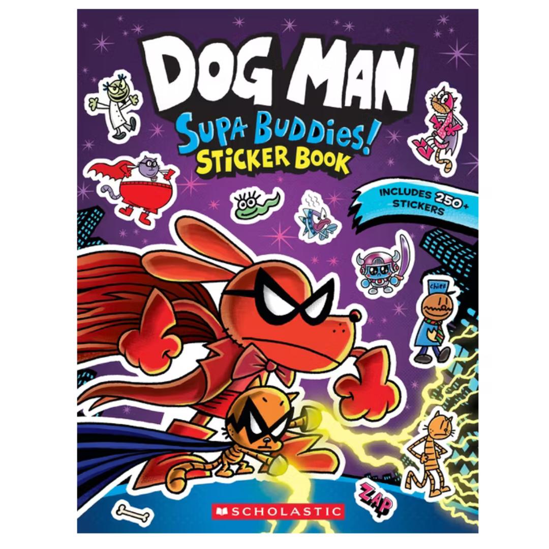 Libro de Stickers - Dog Man: Official Supa Buddies Sticker Book