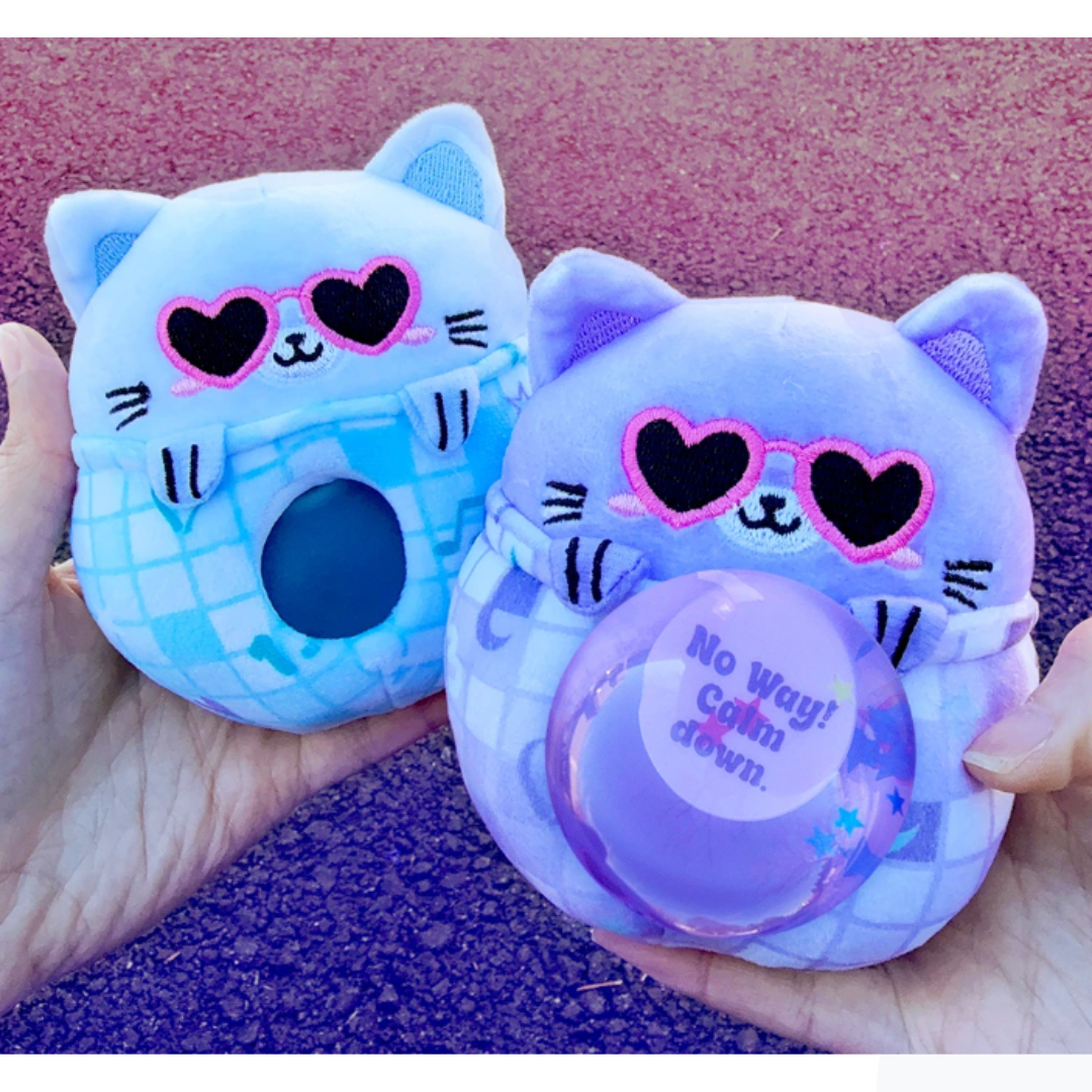 Magic Fortune Friends - Karma Kats Light Blue Sunglasses