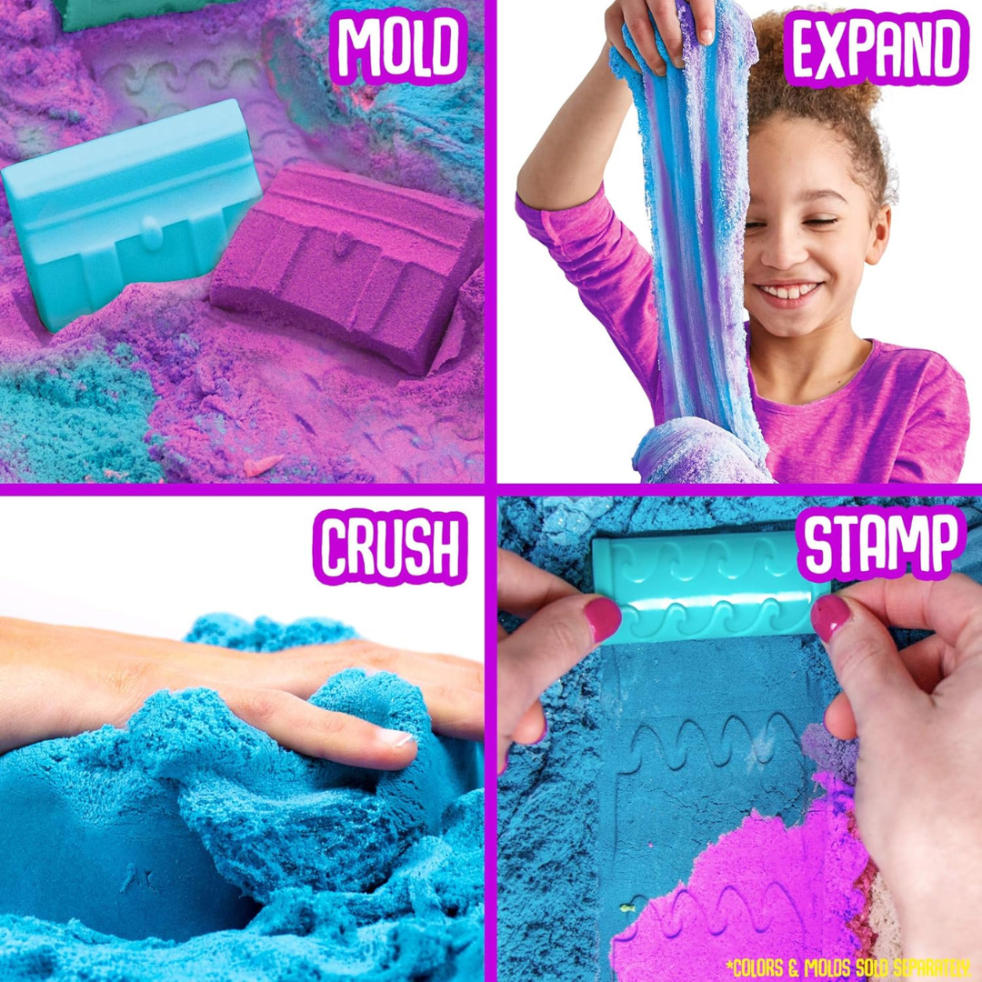 Slimysand- 1.5 libras de slime arenoso (Azul/Morado)