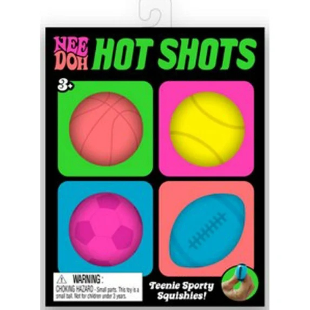 Nee Doh - Hot Shots Pack 4 Unidades