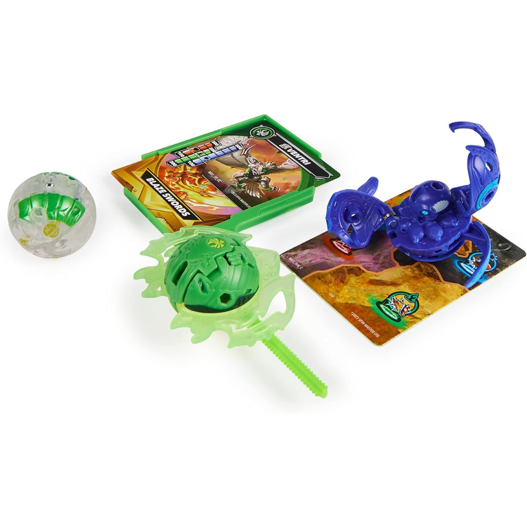 Bakugan Starter Pack - Paquete de 3 figuras de acción Special Attack Ventri, Octogan & Trox