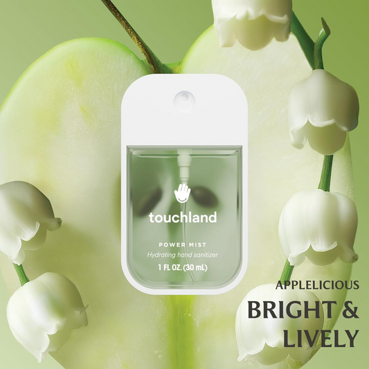 Touchland Power Mist Spray - Desinfectante de manos hidratante Applelicious