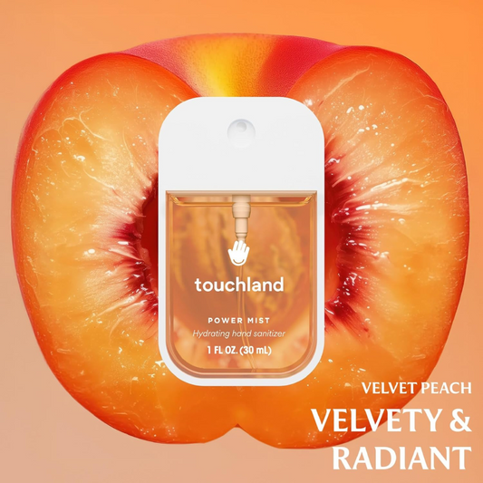 Touchland Power Mist Spray - Desinfectante de manos hidratante Velvet Peach