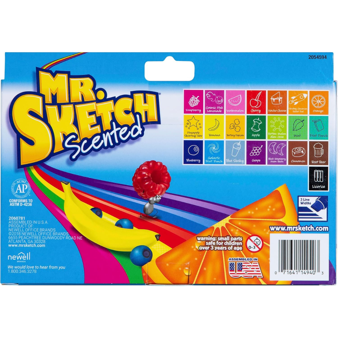 Mr. Sketch - 22 Plumones aromáticos