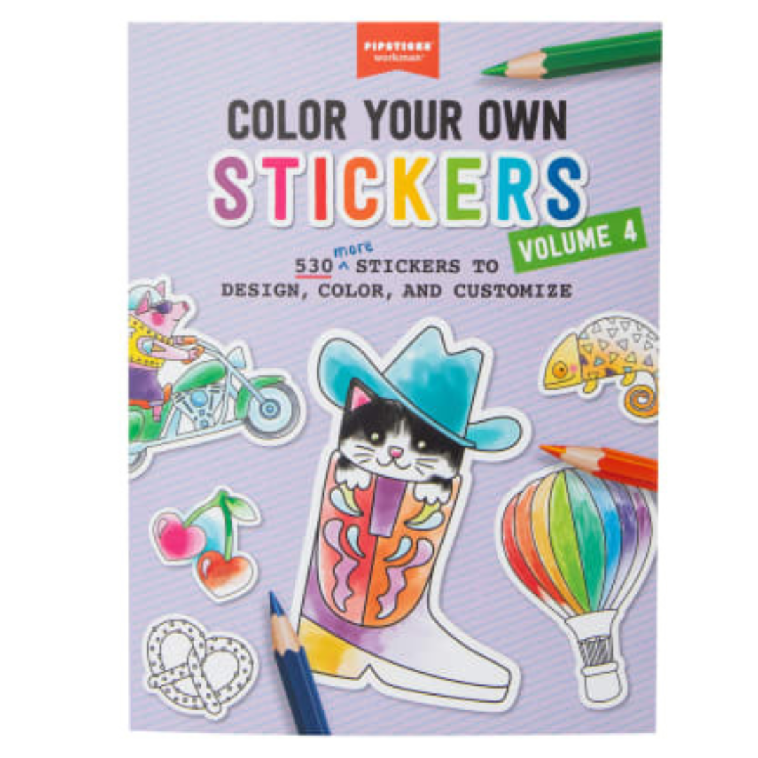 Libro de Stickers - Color your own stickers book volume 4