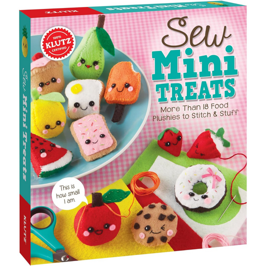 Klutz - Sew Mini Treats: más de 18 peluches con forma de comida para coser