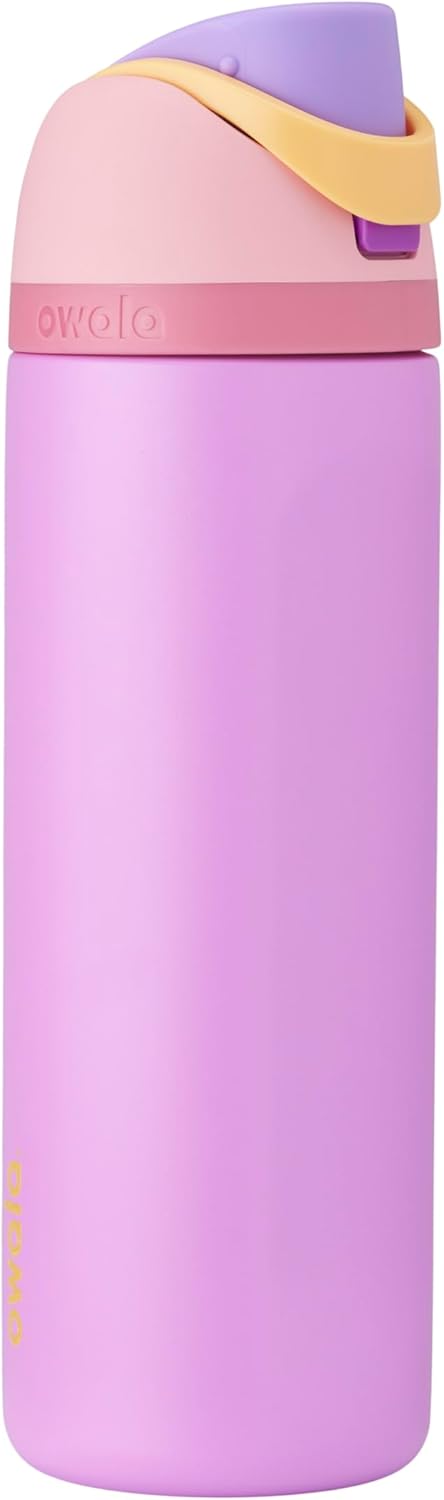 Owala Disney Princess FreeSip - Botella de agua de acero inoxidable 24 onzas (Rapunzel)