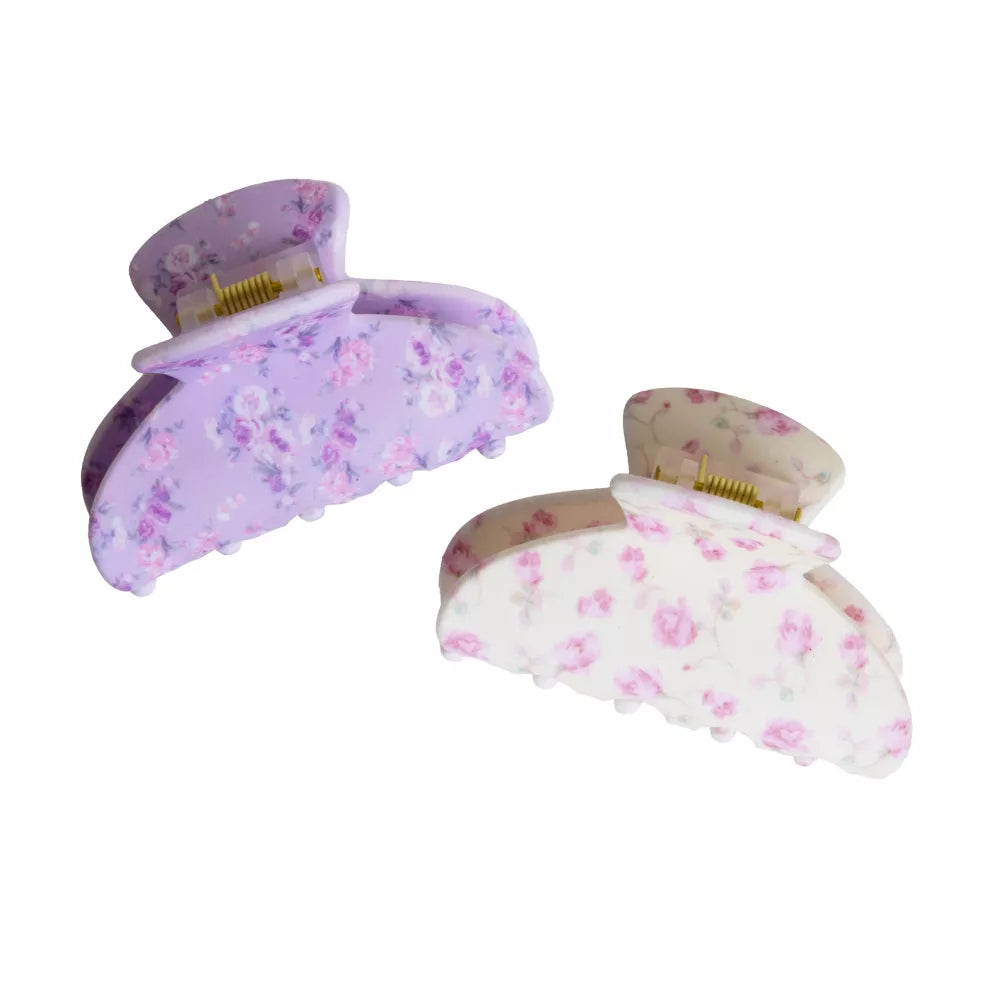 LoveShackFancy x Target - Goody Set de 2 Mini Pinzas para Cabello Happy Thoughts - Hibiscus
