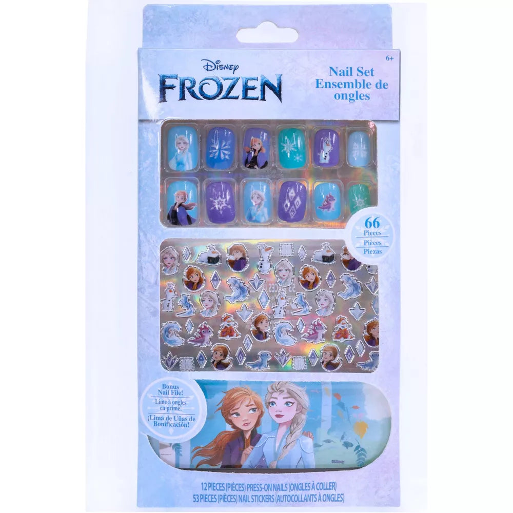 Juego de arte de uñas Frozen- Paquete con kit de arte de uñas Frozen