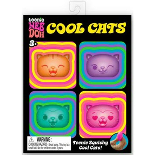 Nee Doh - Teenie Cool Cat Pack 4 Unidades