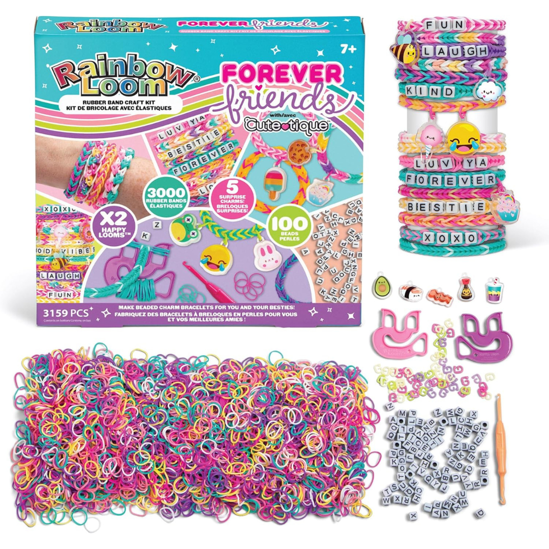 Rainbow Loom - Kit de pulseras Forever Friends