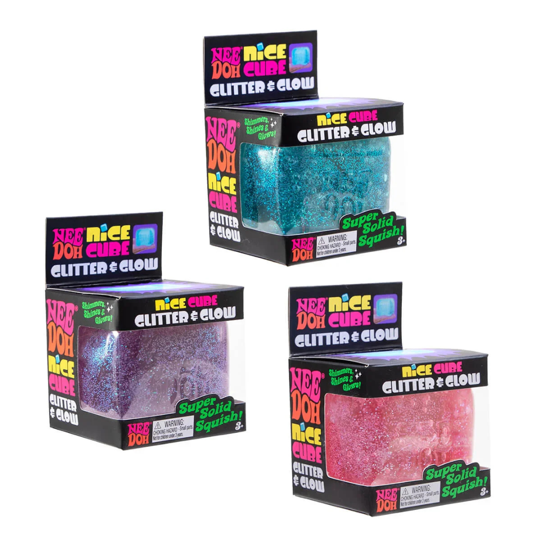 Nee Doh - Nice Cube Glitter & Glow