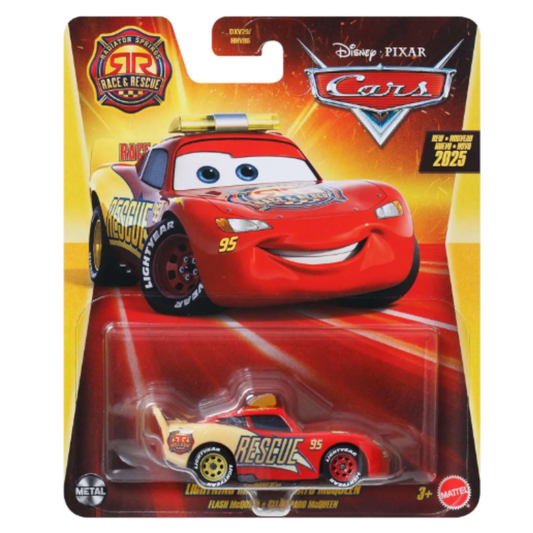 Disney Cars Diecast - Race & Rescue Lightning McQueen