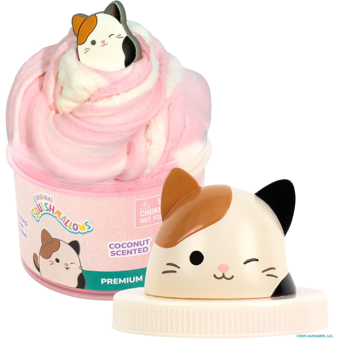 Squishmallows - Slime Cam the Cat Premium Nube Rosa