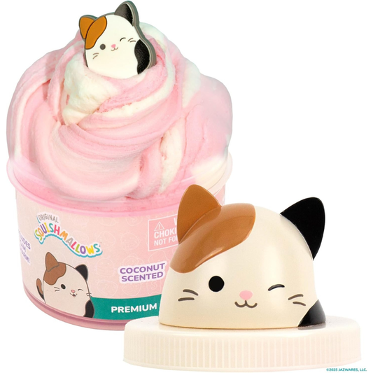Squishmallows - Slime Cam the Cat Premium Nube Rosa