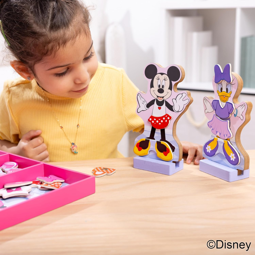 Melissa & Doug - Juego de Disfraz magnético de Minnie y Daisy