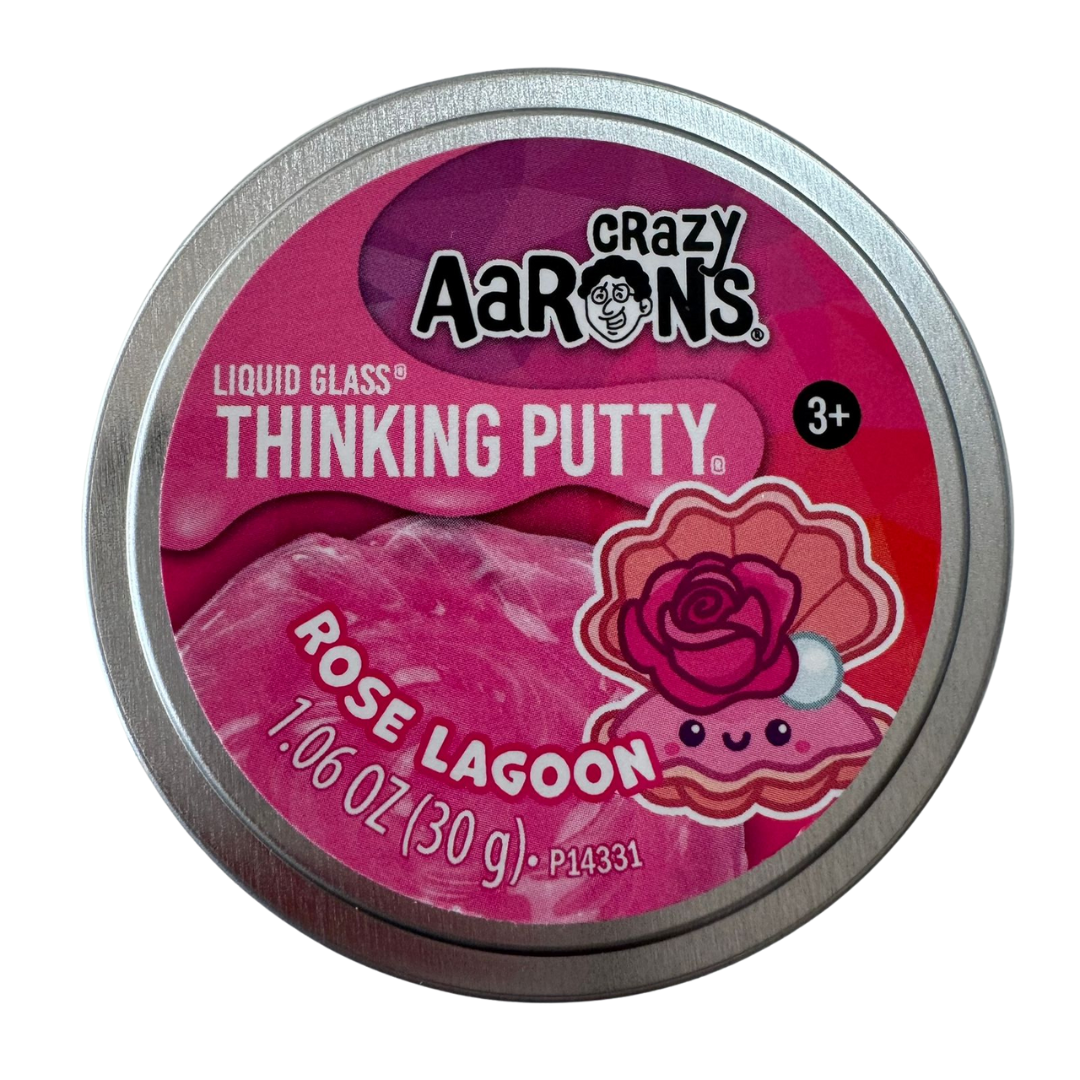 Crazy Aarons - Liquid Glass Thinking Putty Rose Lagoon (1.06 oz / 30 gr)