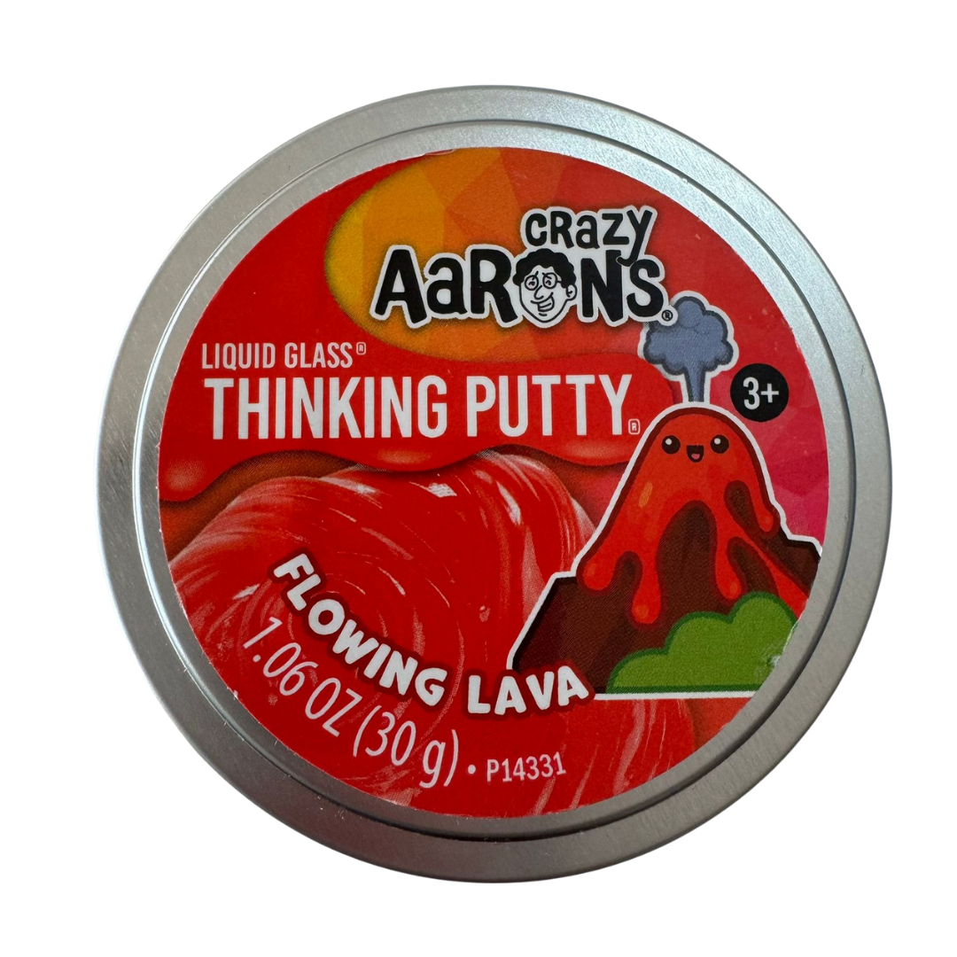 Crazy Aarons - Liquid Glass Thinking Putty Flowing Lava (1.06 oz / 30 gr)