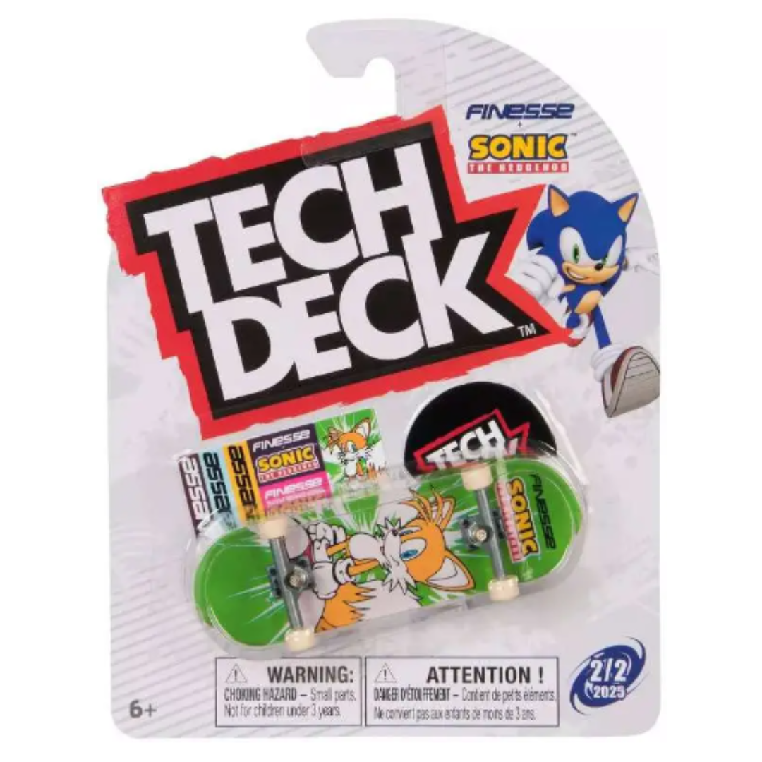 Patineta Tech Deck - Finesse (Sonic the Hedgehog)