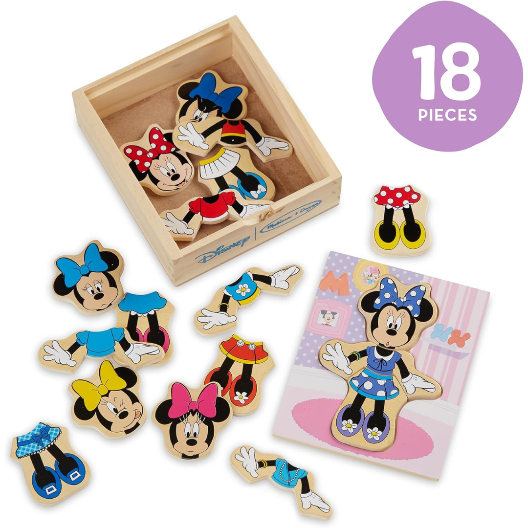 Melissa & Doug - Juego de Disfraz magnético de Minnie Mouse