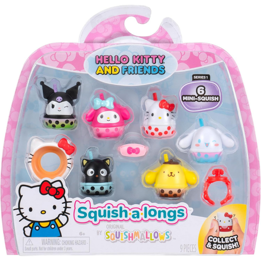 Squishmallows - Squish-a-longs Serie 1 Hello Kitty and Friends Boba Mini-Squish