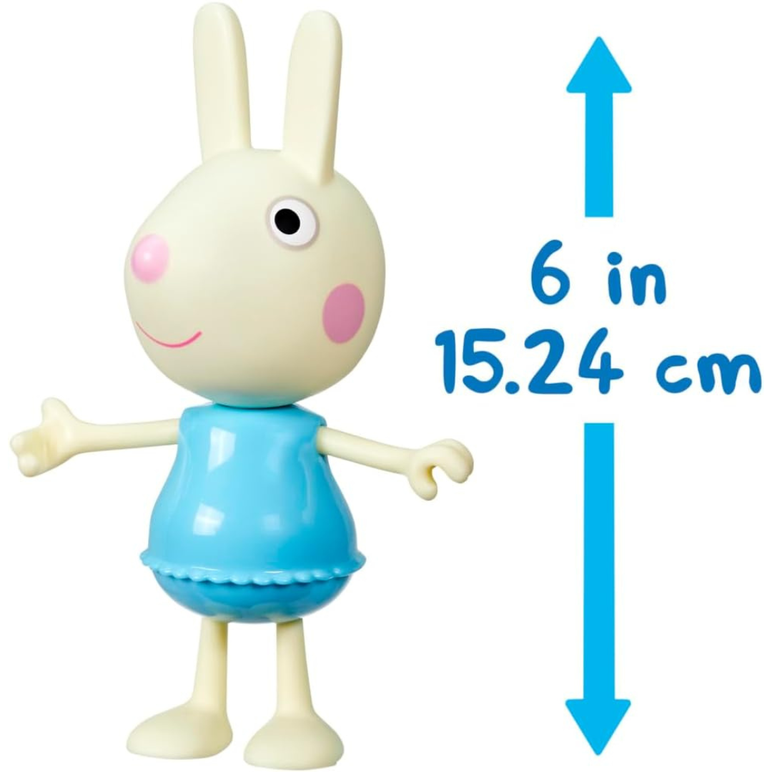 Peppa Pig Rebecca - Figura de disfraz de conejo con 6 accesorios de moda