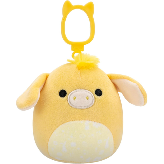 Peluche Squishmallows Clip On 3.5" - Gavyn the Yellow Burkey