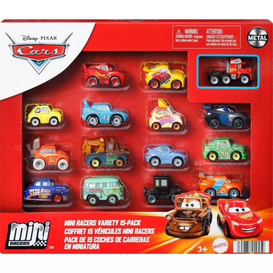 Disney/Pixar Cars Mini Racers - Pack de 15