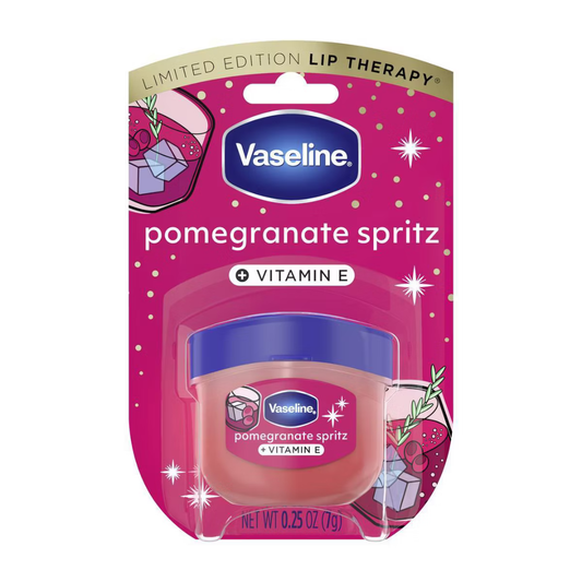 Vaseline Holiday Limited Edition Lip Balm - Pomegranate Spritz - Travel Size - 0.25oz