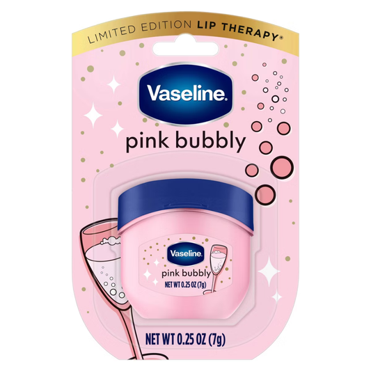 Vaseline Holiday Limited Edition Lip Balm - Pink Bubbly Cutie - Travel Size - 0.25oz